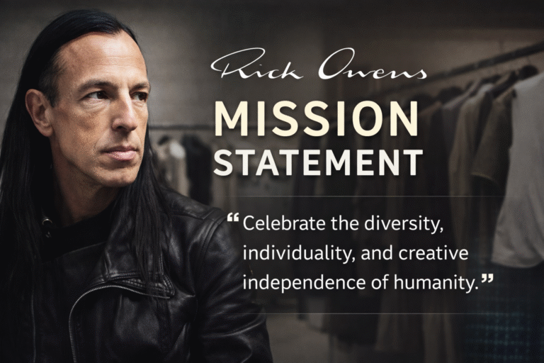 Rick Owens Mission Statement Sparks New Fashion Debate rick owens mission statement