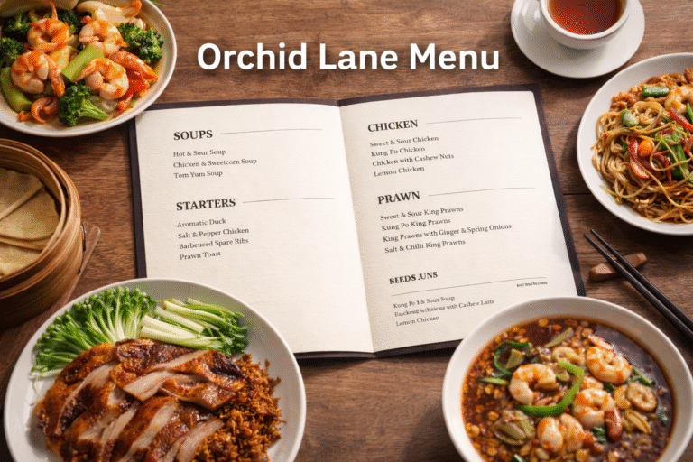 orchid lane menu