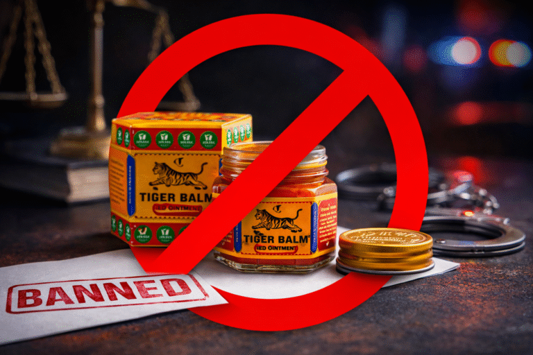 why is tiger balm illegal