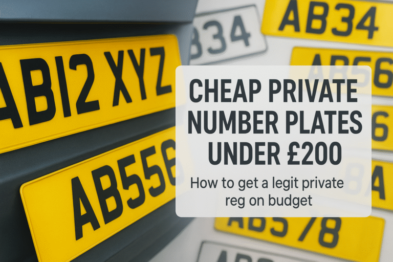 A rising craze for cheap private number plates under £200 cheap private number plates under £200
