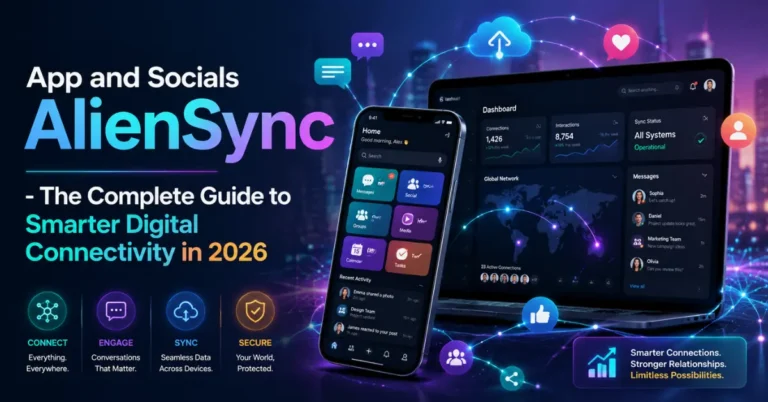 app and socials aliensync